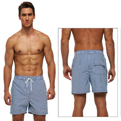 DATIFER Summer Men Beach Print Shorts Surfing Swimwear Fitness Workout Trunks Male Sportswear With Pockets Pants