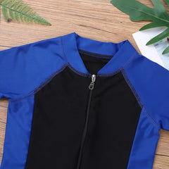 Children's Swimsuits Wetsuit One Piece Rash Guard Swimming Bathing Suit Kids Beachwear Boys Girls Swimwear Surfing Swim Bodysuit