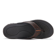 Jumpmore Summer Flip Flops Men Shoes Outdoor Fashion PU Leather Flat Shoes Beach Holiday Shoes Size 40-50