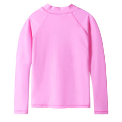 BAOHULU Long Sleeve Rashguard Kids Swimwear Girls Surf Suit UPF 50+ Sun Protection Shirts Boys Swim Rash Guard Beach Wear