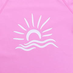 BAOHULU Long Sleeve Rashguard Kids Swimwear Girls Surf Suit UPF 50+ Sun Protection Shirts Boys Swim Rash Guard Beach Wear
