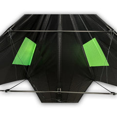 9KM Freilein Acrobatic Kite 2.34m 2 Line Professional Stunt Kite Blackjazz Ⅲ Beach Wrist Strap + 2x30mx150lb Spectra Lines +Bag