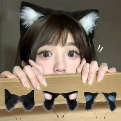 1PC Halloween Cat Ear Cosplay Headband For Women 2026 New Style Cute Hairband For Halloween Christmas Cosplay Party Costume
