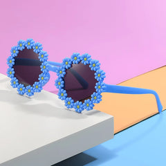2024 New Sunglasses, Cartoon Children's Glasses For Boys And Girls, Cute Small Flowers, Little Daisy Baby Sunglasses