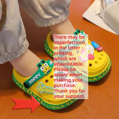 Shoes Children's Cartoon Baby Soft-Soled Sandals – Ultra-Light Anti-Slip Infant Closed-Toe Sandals for Boys & Girls Beach
