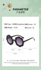 2023 new cute children's frosted glasses color series baby sunglasses