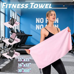 Microfiber Quick-Dry Lightweight Sandproof Towel Portable Compact for Swim Yoga Gym Beach Travel Sports Supplies