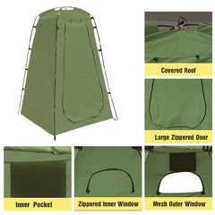 Westtune Portable Privacy Shower Tent Outdoor Waterproof Changing Room Shelter for Camping Hiking Beach Toilet Shower Bathroom