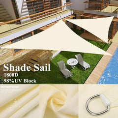 5x5x5/3x3x3M/2x2x2M Waterproof Triangle Sun Shade Sail Canopy For Outdoor Garden Patio Backyard Camping Tents Pool Shade Cloth