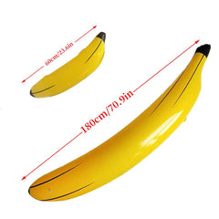 1pc Inflatable Banana 60cm/180cm Fake Banana Fruit Props Inflatable Toys Bachelorette Party Games Toss Ring Toy