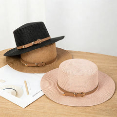 New summer and spring women's styles - Beach style - Wide-brimmed hat - - Casual vacation foldable straw hat - Sun hat