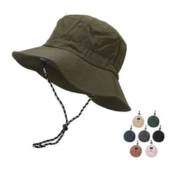 Summer quick-dry outdoor hiking hat for men, foldable and packable, sun protection and shade hat Multifunctional quick-dry visor