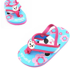 2025 Summer Children Cute Cartoon Animal Slippers Beach Shoes Kids Flip Flops Elastic Band Anti-slip Sandals Boys Girls Slippers