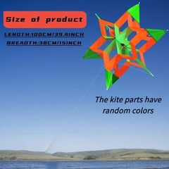 Colorful 3D Lotus Flower Kite for Kids Adults Easy to Fly Flower Kites with Flying Line Outdoor Toy for Picnic Beach Park Travel