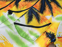 Cool Cozy Summer Coconut Palm Beach Shirts for Boys and Girls