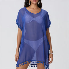 Women Beach Cover Up Lace Hollow Crochet Swimsuit Beach Dress Women 2025 Summer Cover-Ups Bathing Suit Ladies Beach Wear Tunic