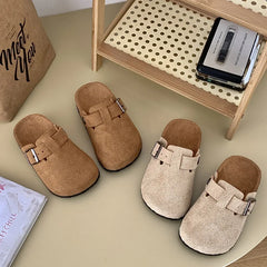 Children's Slippers for Home Simple Solid Color Girls New Flat Mules Fashion Non-slip Versatile Slippers Causal Kids Flip Flops