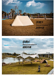 Aricxi 19 points Ultralight Tarp Outdoor Camping Survival Sun Shelter Shade Awning Silver Coating Pergola Waterproof Beach Tent
