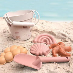 Summer Outdoor Parent Child Interactive Toy Silicone Beach Bucket Set Baby Sand Digging And Water Play Tools