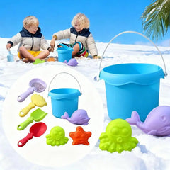 Children's Beach Toy Set, ATV, Sand Digging and Water Toy, Bucket, Hourglass, Shovel, Beach Sand Play Tool Toy