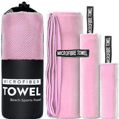 1PC Baby Pink Microfiber Towel Perfect Travel Gym Camping Towel Quick Dry Super Absorbent Ultra Compact Lightweight Beach Towel