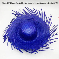 Unisex Beach Sunscreen Hat High Quality Fashion Fishing Straw Cap Sun Protection Hat Men Women Outdoor