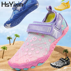 Water Shoes Children's Beach Shoes Quick-Drying Breathable Barefoot Swimming Water Shoes Outdoor Sneakers River Slippers Water S