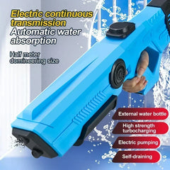 Electric Automatic Water Storage Gun Toys Portable Children Summer Beach Outdoor Fight Fantasy Spray Gun Toys Boy Kid Adult Game