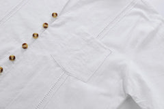 Men's Retro Cotton And Linen Set, Spring And Autumn Fashion Stand-up Collar Pocket Long Pants Long-sleeved Two-piece set