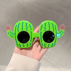 KAMMPT Novelty Party Shades Fun Hawaiian Tropical Fancy Photo Props Eyewear Summer Beach Party Decor Crazy Glasses for Adults