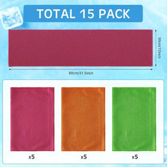 Cooling Towel Microfiber Ice Cold Sport Face Neck Soft Breathable Chilly Sweat Towel for Yoga Gym Hot Weather Running, 32x12 Inches