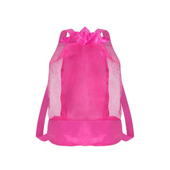 Extra-Large Sand-Resistant Drawstring Beach Backpack - Kids Pool Toys Storage Bag for Shell Collecting, Travel & Fitness