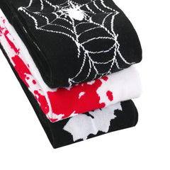Halloween Stockings Blood Bat Spider Web Socks Festival Dress Up Props Cosplay Makeup Ball Party Skull Head Bone Long Socks New
