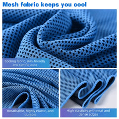 Breathable Cooling Towel Microfiber Mesh Ultra Soft Lightweight Quick Dry Ice Wipes Outdoor Sports Sunstroke Prevention
