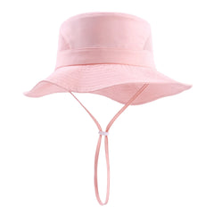 Children's Fisherman Hats for 3 Months to 10 Years Old, Summer Outdoor Sun Protection and UV-Blocking Sun Hats, Mesh Breathable