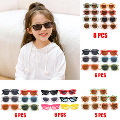 2025 UV400 Children's Multiple styles to choose from children's sunglasses 2-8 Year Old Baby Decorative Sunglasses Trendy
