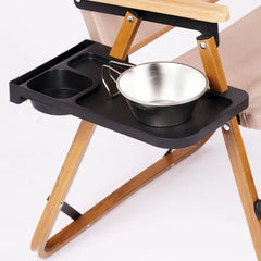 2pcs Folding Chair Outdoor Side Storage Tray Lounge Chair Backrest Tray Camping Chairs Cup Holder Folding Universal Cup Pedestal