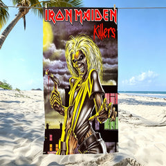 Iron Maiden Killers Album Microfiber Beach Towel Quick Dry Super Absorbent Sand Free Soft Oversized Bath Towels Gym Sports Towel
