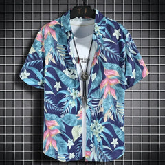 Hawaiian Shirt Boy Summer New Floral 3D Printed Blouse Casual Vacation Beach Loose Boy Shirt Outdoor Comfortable Children's Tops