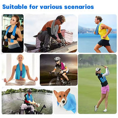 Breathable Cooling Towel Microfiber Mesh Ultra Soft Lightweight Quick Dry Ice Wipes Outdoor Sports Sunstroke Prevention