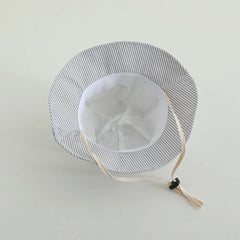 Panama Autumn Baby Boys And Girls Sun Hat Striped Baby Bucket Hat Toddler Sun Cap Children Beach Sun Hat