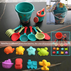 Children 10/14/16PCS Beach Toys Summer Outdoor Sand Play Bucket Bottle Shovel Kids Water Game Winter Snow Tool Gift Color Random