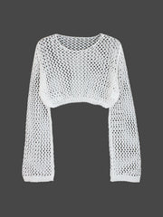 Directional development sweater long-sleeved female round collar pullover empty sweater beach smock spring and summer