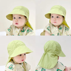 Quick-drying Baby Sun Hat Outdoor Wide Brim Beach Bucket Hat Summer UV Protection Kids Boys Girls Sunscreen Caps