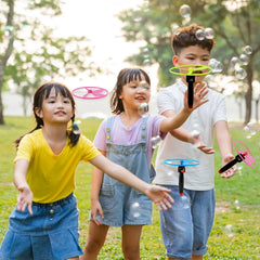 Kid Sports Pull Line Saucer Toys Children Outdoor Fun Rotating Flying Helicopter Gift Processing Toy for Parks Beach