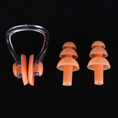 1 Set Nose Clip Ear Plugs Waterproof Soft Silicone Swimming Sport Earplug Nose Clip Tool Diving Water Sport Swimming Accessories