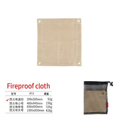 Outdoor Camping Fireproof Cloth Picnic Barbecue Insulation Mat Flame Retardant High Temperature Fire Blanket Fiberglass Mat