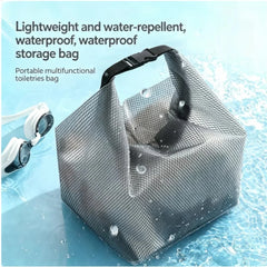 Waterproof Mesh Shower Caddy Tote Large Capacity Portable Toiletry Bag for Gym Beach Swimming Pool Travel Bathroom Storage Gifts