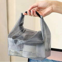 Waterproof Mesh Shower Caddy Tote Large Capacity Portable Toiletry Bag for Gym Beach Swimming Pool Travel Bathroom Storage Gifts