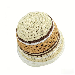 Popular Mix Coor Summer Bucket Hat For Women Tropical Beach Panama Bob Caps Outdoor Best Matched Sunshade Fisherman Hat Gift